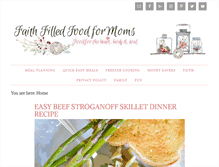 Tablet Screenshot of faithfilledfoodformoms.com